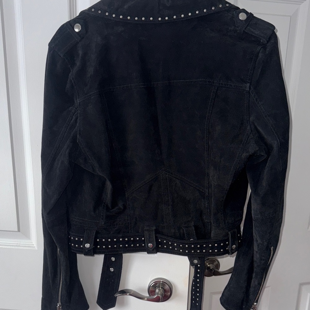 Blank NYC Black Studded Suede Jacket - Picture 5 of 8